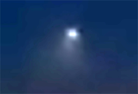 Cropped, enlarged and enhanced version of a still shot from the witness video. (Credit: MUFON)