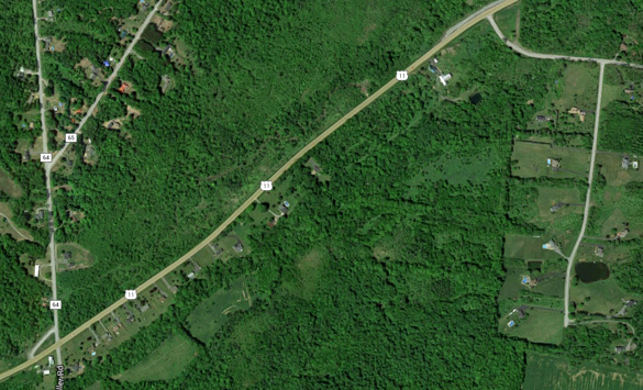 The witness and her boyfriend were southbound along Route 11 heading into Adams from Watertown. (Credit: Google)
