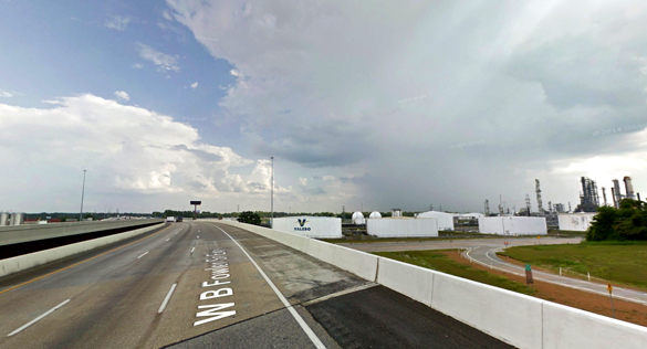 The witness decided not to stop along I-55 to take pictures as it was not safe. (Credit: Google)