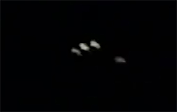 Pictured: Cropped and enlarged still frame from the witness video. (Credit: MUFON)