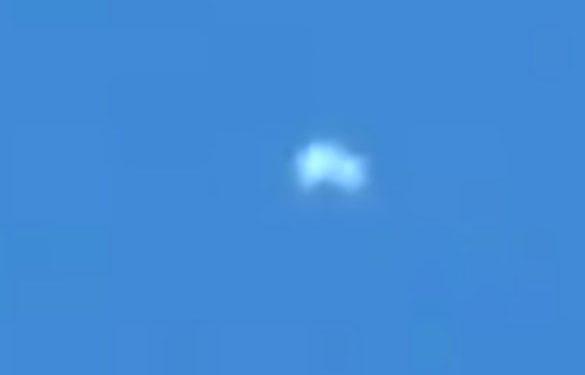 Cropped and enlarged still frame from witness video. (Credit: MUFON)
