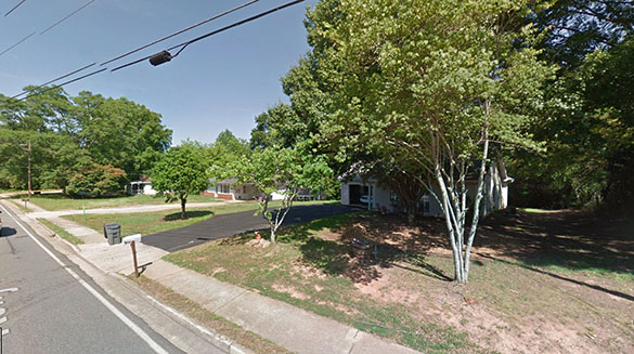 The witness could clearly see what the military helicopter was chasing. Pictured: Cumming, GA. (Credit: Google)