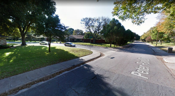 The object began moving closer to the ground. Pictured: Dallas, Texas. (Credit: Google)