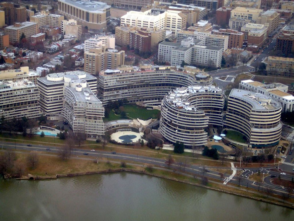 Aerial view of the Watergate Complex. (Credit: Wikimedia Commons)
