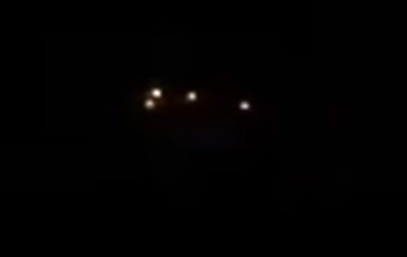 Cropped and enlarged view of the object in the first witness video further into the video. (Credit: UFO and Alien Truth Network)