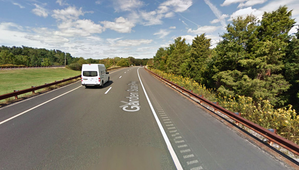 The witness believes there were other witnesses as traffic along the northbound Garden State Parkway slowed down. (Credit: Google Maps)