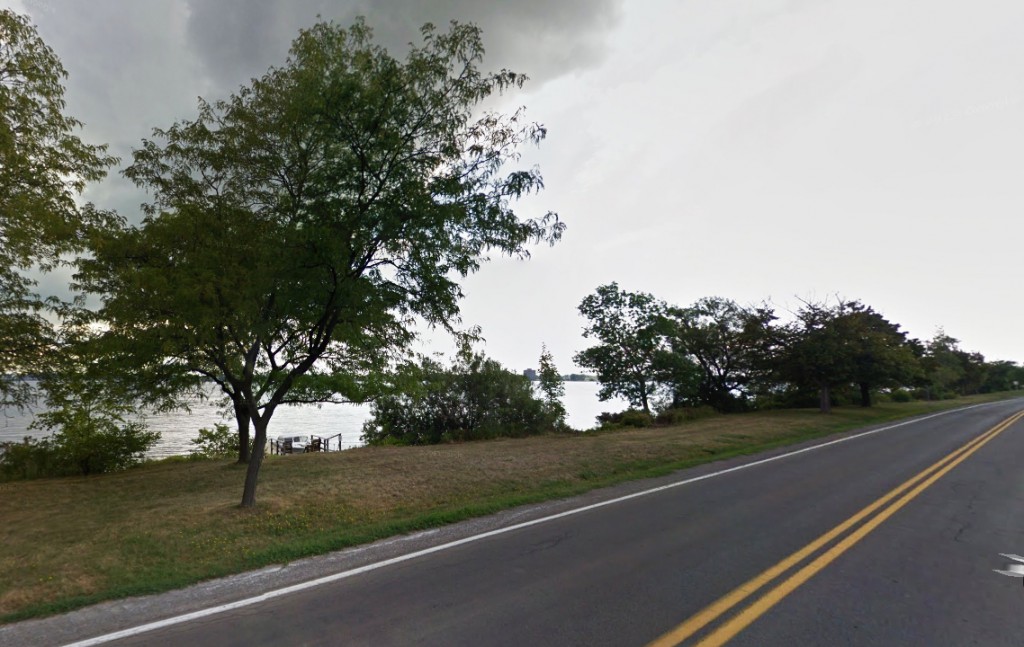 The two witnesses said the object moved into a cloaking state where its lights dimmed down. Pictured: For Erie. Credit: Google