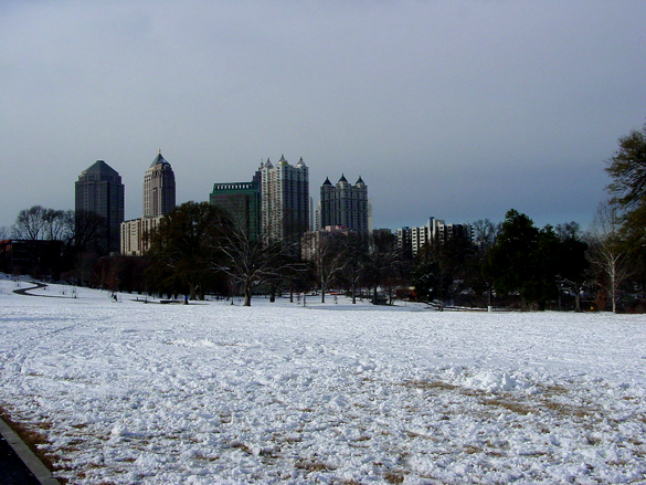 The object shining the light seemed to just disappear. Pictured: Atlanta’s Piedmont Park. (Credit: Wikimedia Commons)