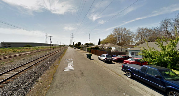 The couple is not sure if the UFO and light events are related. Pictured: San Leandro, CA. (Credit: Google)