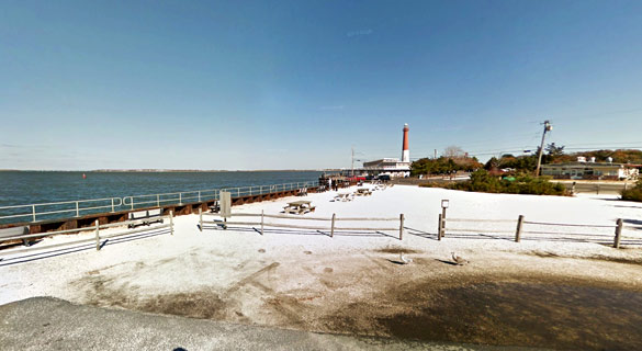 Both UFOs moved quickly away. Pictured: Barnegat Light, NJ. (Credit: Google)