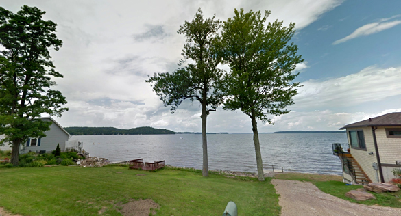 The object hovered for 20 minutes before moving away. Pictured: Shelburne Bay. (Credit: Google)