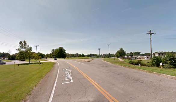 The object was moving at an incredible speed. Pictured: Lindsey Road in Little Rock, AR. (Credit: Google)