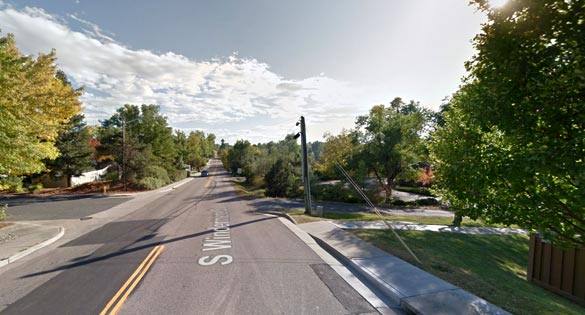 A second object with the same description was also seen moving overhead. Pictured: Littleton, CO. (Credit: Google)