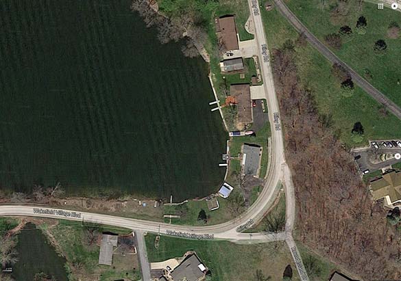 The original object was too big to be a plane. Pictured: Little Long Lake. (Credit: Google)