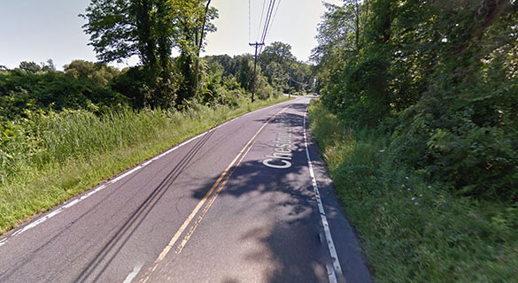 The object made a 90-degree turned and moved away. Pictured: New Milford, CT. (Credit: Google)