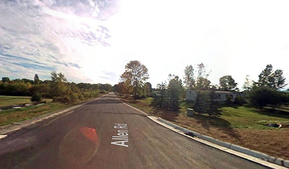 The moved to an altitude of just 500 feet. Pictured: Suamico, Wisconsin. (Credit: Google)