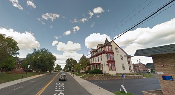 The object omitted a lower humming sound as it moved over. Pictured: Gettysburg, PA. (Credit: Google)