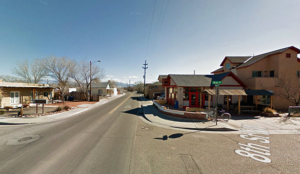 The witness lost sight of the object and did not see it move away. Pictured: Albuquerque, NM. (Credit: Google)