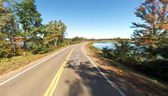 The object hovered over several houses and a golf course for 45 minutes. Pictured: Sawyer County, WI. (Credit: Google)