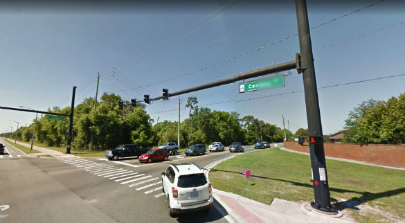 The object seemed to disappear and the witness was unable to find it again. Pictured: Conway Road near the Judge Road intersection. (Credit: Google)