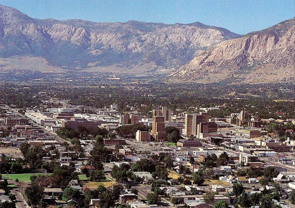 The witness says the objects can be seen frequently over Ogden, Utah, after 9 p.m. Pictured: Ogden, Utah. (Credit: Wikimedia Commons)