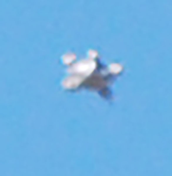 Cropped and enlarged portion of witness image. (Credit: MUFON)