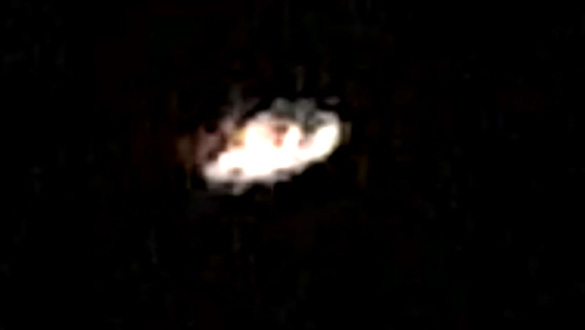 Cropped and enlarged witness screen shot taken from the original video. (Credit: MUFON)