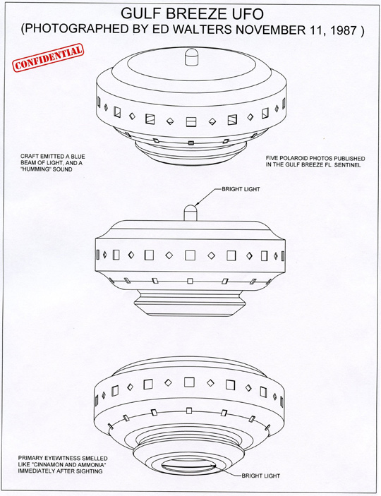 Illustration of UFO described by witness by Michael Schratt