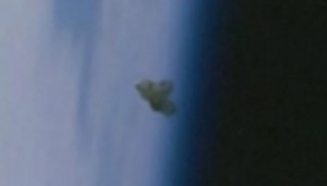 The UFO seen from space shuttle Atlantis. (Credit: NASA)
