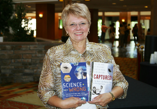 Kathllen Marden with her two books: Captured! and Science was Wrong. (image credit: Alejandro Rojas)