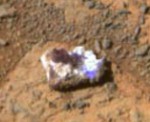 Close-up of the photographed 'rock.' (Credit: NASA/JPL-Caltech)