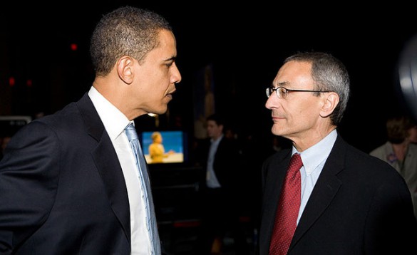President Obama and John Podesta. (Credit: Center for American Progress Action Fund)