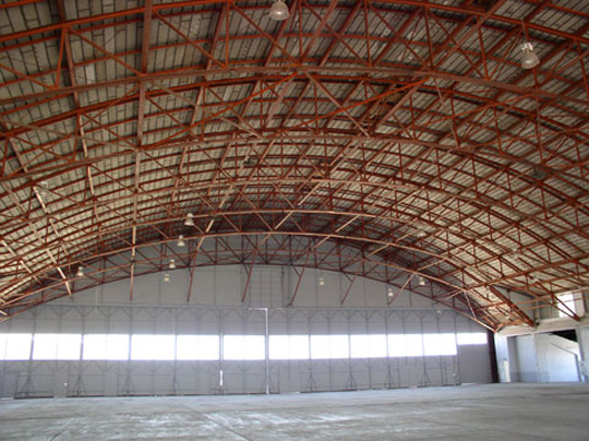 Hangar P-3 Building 84 interior at Roswell Army Airfield. (image credit: Dave Ruffino)
