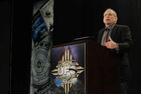 PRG director Stephen Bassett at the International UFO Congress. (Credit: Open Minds)