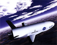 artist's conception of the X-37 from 1999 (credit: NASA)